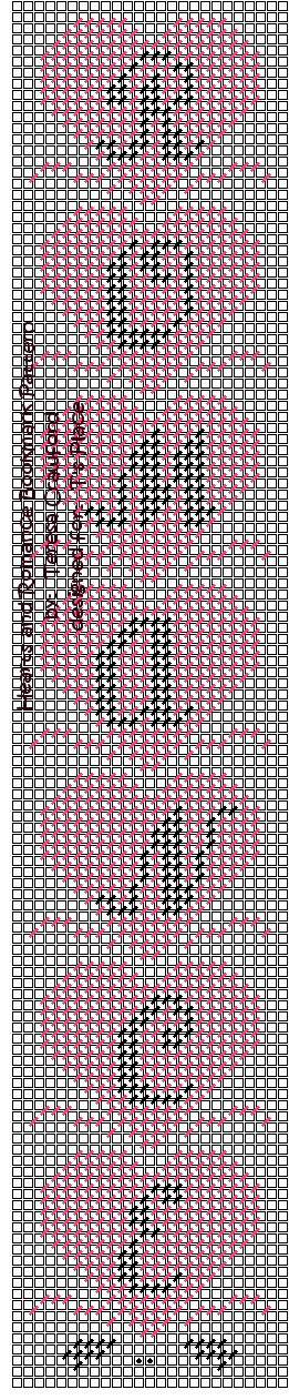 Hearts and Romance Bookmark Pattern