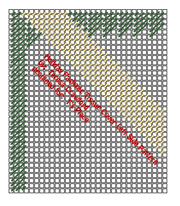 Holiday Package Tissue Cover Left Side Pattern